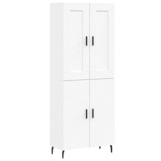 vidaXL Ντουλάπι Λευκό 69,5x34x180 εκ. από Επεξεργασμένο Ξύλο