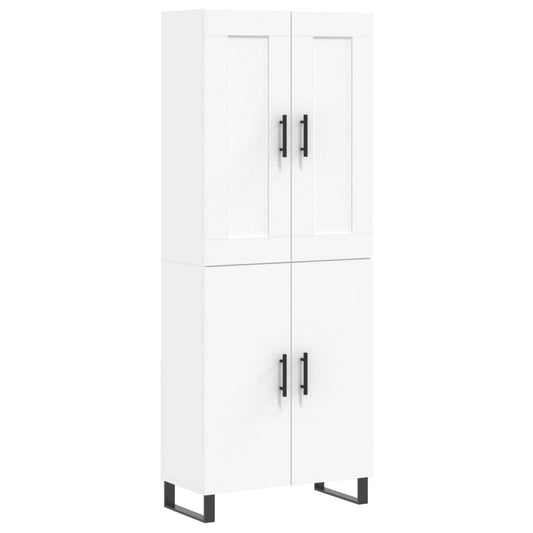 vidaXL Ντουλάπι Λευκό 69,5x34x180 εκ. από Επεξεργασμένο Ξύλο