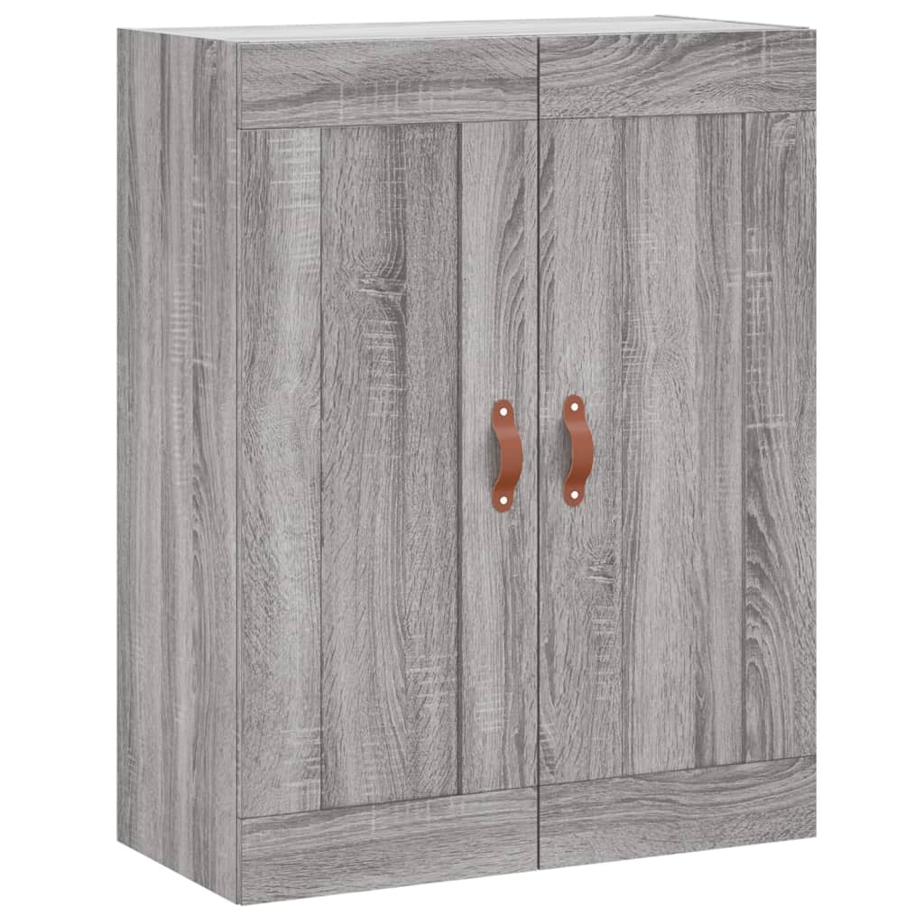vidaXL Ντουλάπι Γκρι Sonoma 69,5 x 34 x 180 εκ. Επεξεργασμένο Ξύλο