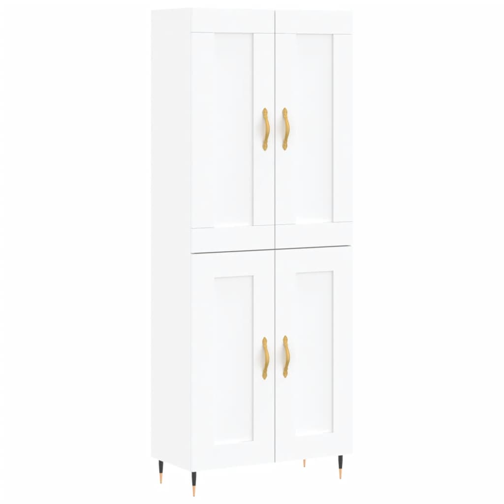 vidaXL Ντουλάπι Λευκό 69,5x34x180 εκ. από Επεξεργασμένο Ξύλο