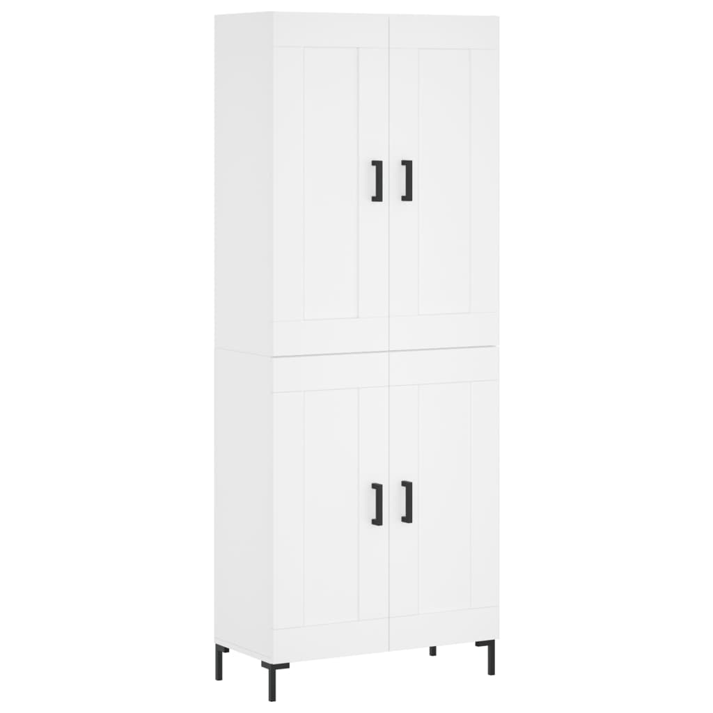 vidaXL Ντουλάπι Λευκό 69,5x34x180 εκ. από Επεξεργασμένο Ξύλο