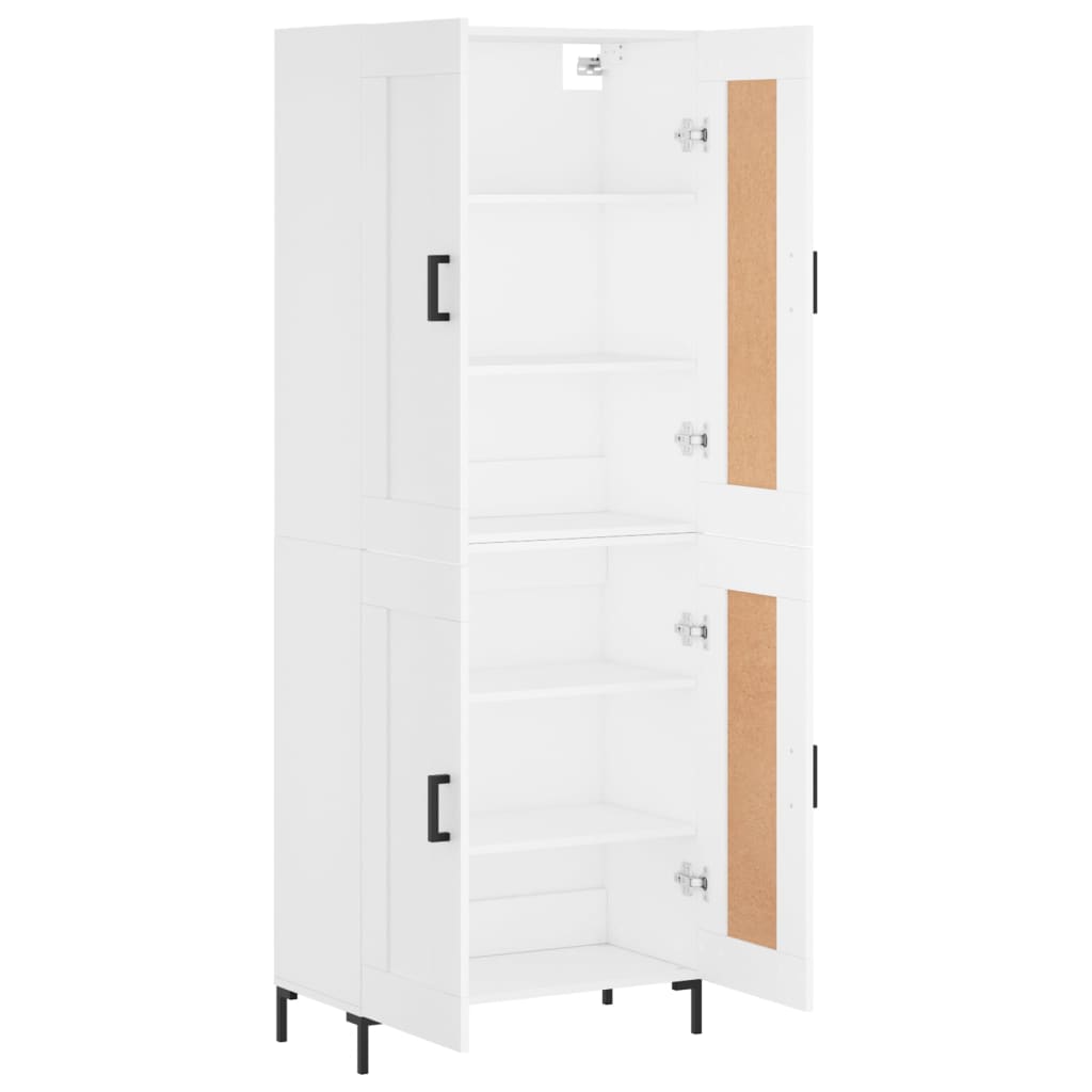 vidaXL Ντουλάπι Λευκό 69,5x34x180 εκ. από Επεξεργασμένο Ξύλο