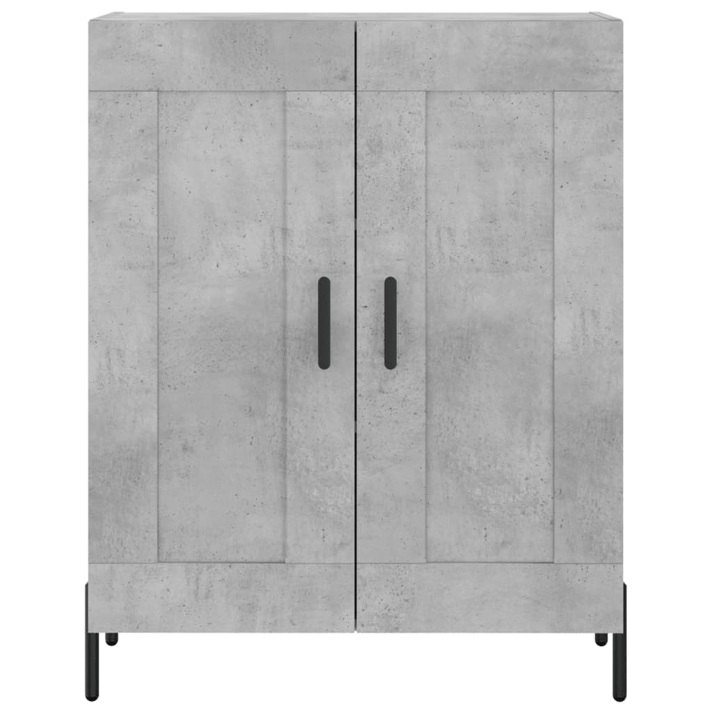 vidaXL Ντουλάπι Γκρι Σκυροδέματος 69,5x34x180 εκ. Επεξεργασμένο Ξύλο