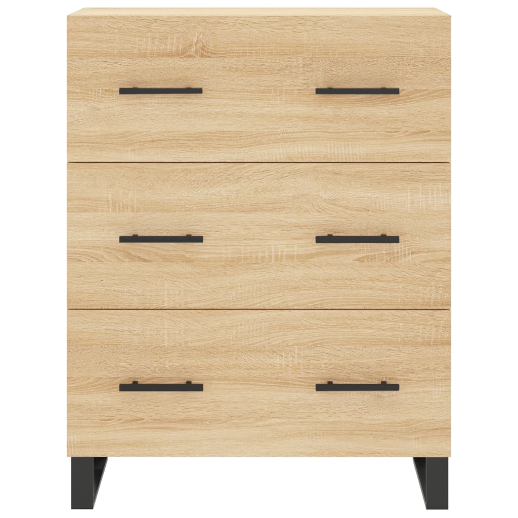vidaXL Ντουλάπι Sonoma δρυς 69,5 x 34 x 180 εκ. από Επεξεργασμένο Ξύλο