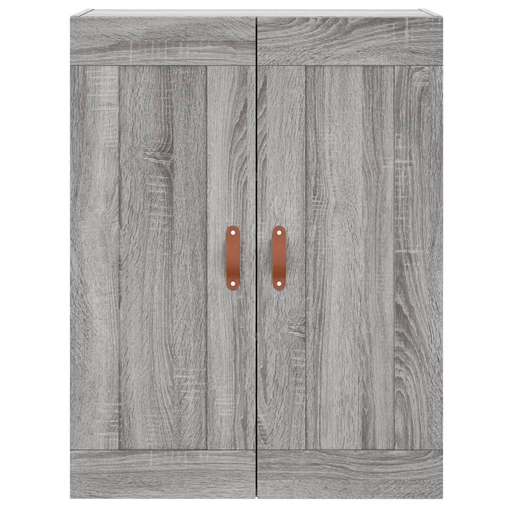 vidaXL Ντουλάπι Γκρι Sonoma 69,5 x 34 x 180 εκ. Επεξεργασμένο Ξύλο