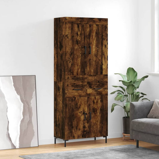 vidaXL Ντουλάπι Καπνιστή Δρυς 69,5x34x180 εκ. από Επεξεργασμένο Ξύλο