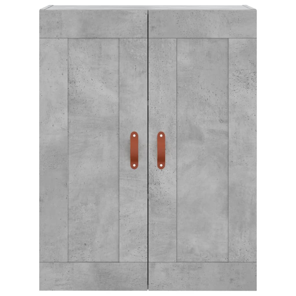 vidaXL Ντουλάπι Γκρι Σκυροδέματος 69,5x34x180 εκ. Επεξεργασμένο Ξύλο