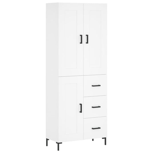 vidaXL Ντουλάπι Λευκό 69,5x34x180 εκ. από Επεξεργασμένο Ξύλο