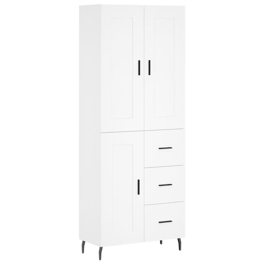 vidaXL Ντουλάπι Λευκό 69,5x34x180 εκ. από Επεξεργασμένο Ξύλο