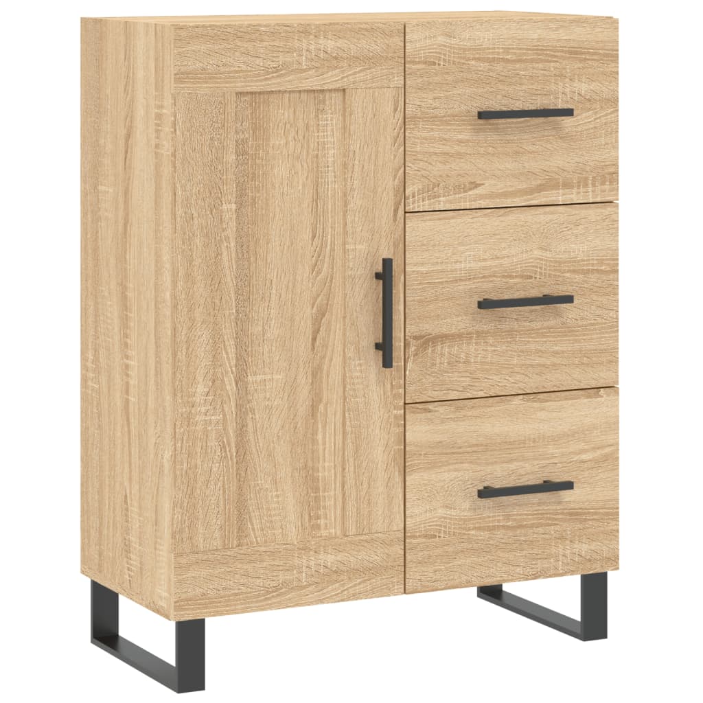 vidaXL Ντουλάπι Sonoma δρυς 69,5 x 34 x 180 εκ. από Επεξεργασμένο Ξύλο