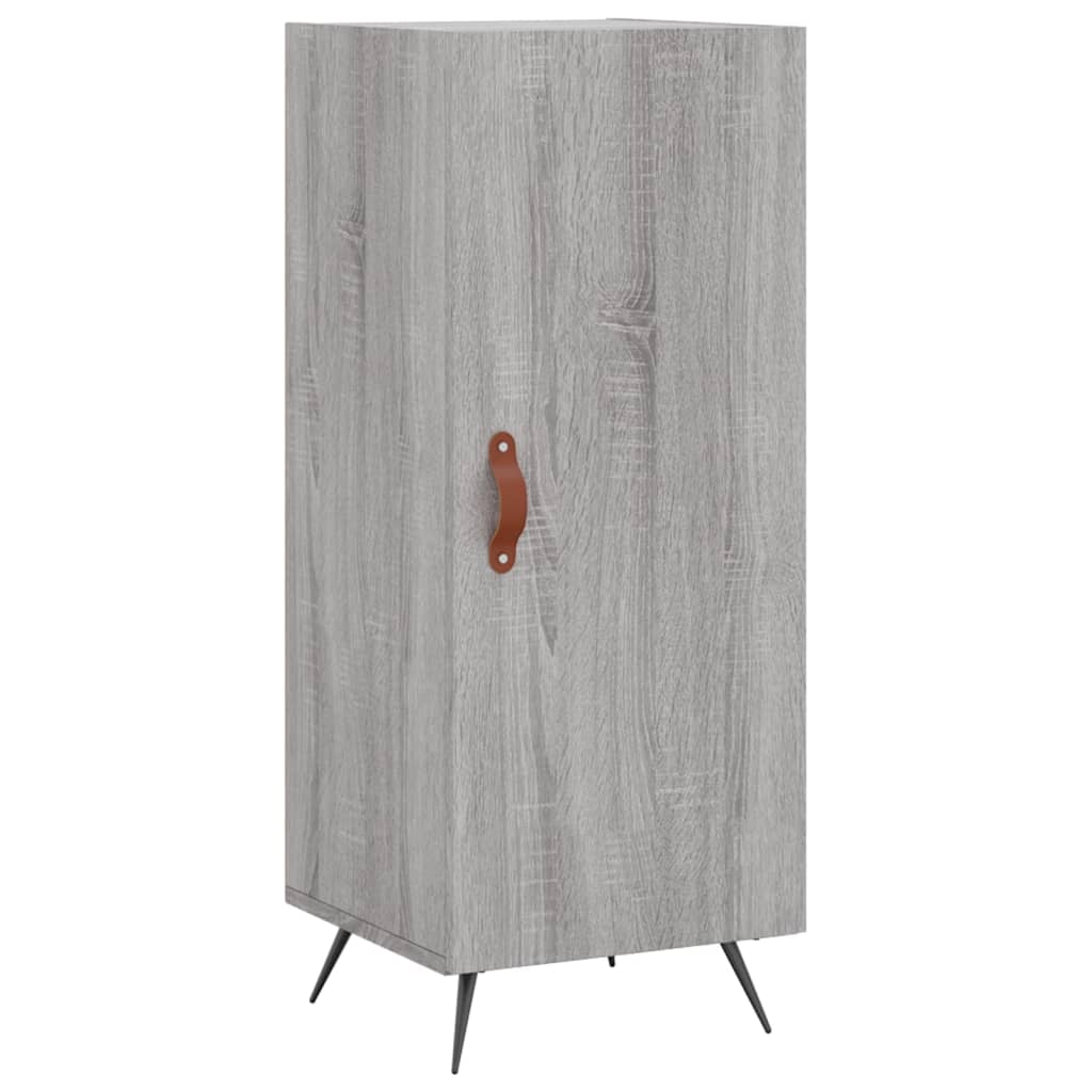 vidaXL Μπουφές Sonoma Γκρι 34,5 x 34 x 180 εκ. από Επεξεργασμένο Ξύλο