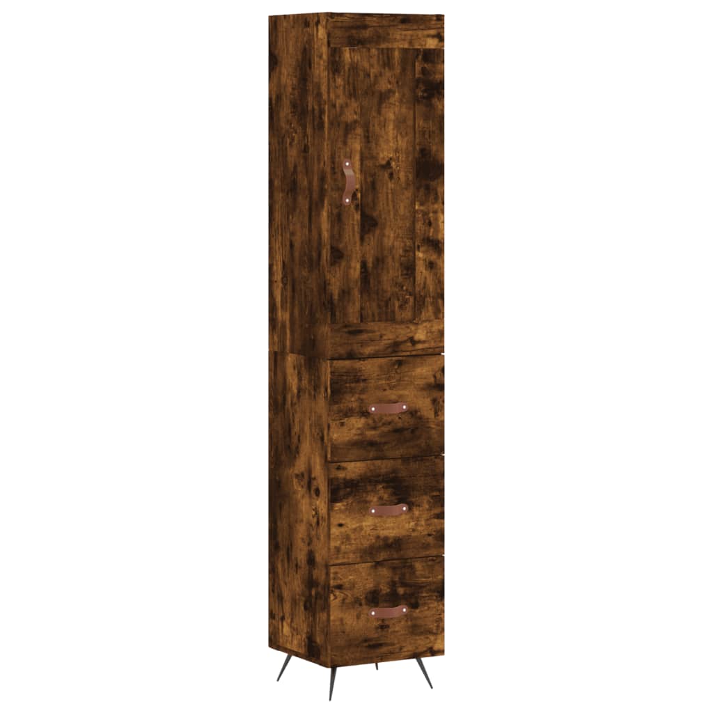 vidaXL Ντουλάπι Καπνιστή δρυς 34,5x34x180 εκ. από Επεξεργασμένο Ξύλο