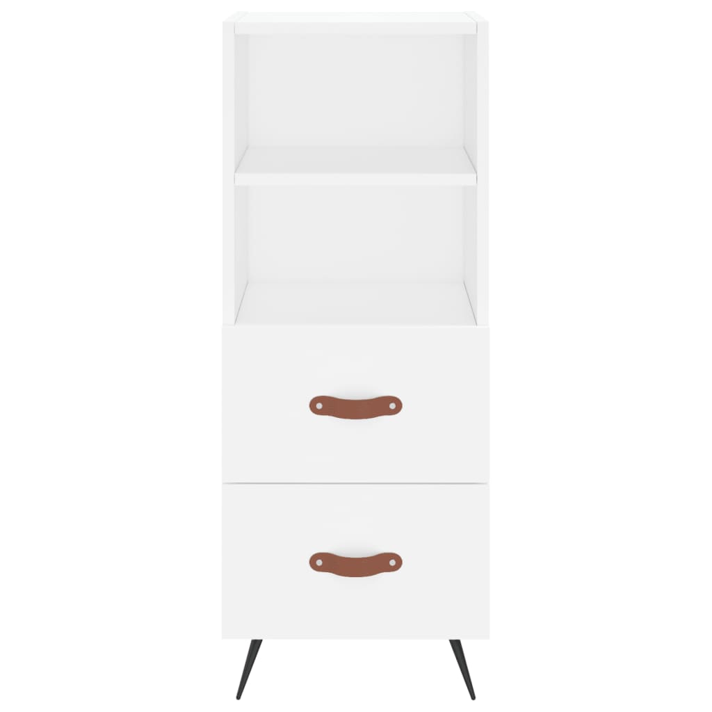 vidaXL Ντουλάπι Λευκό 34,5 x 34 x 180 εκ. από Επεξεργασμένο Ξύλο