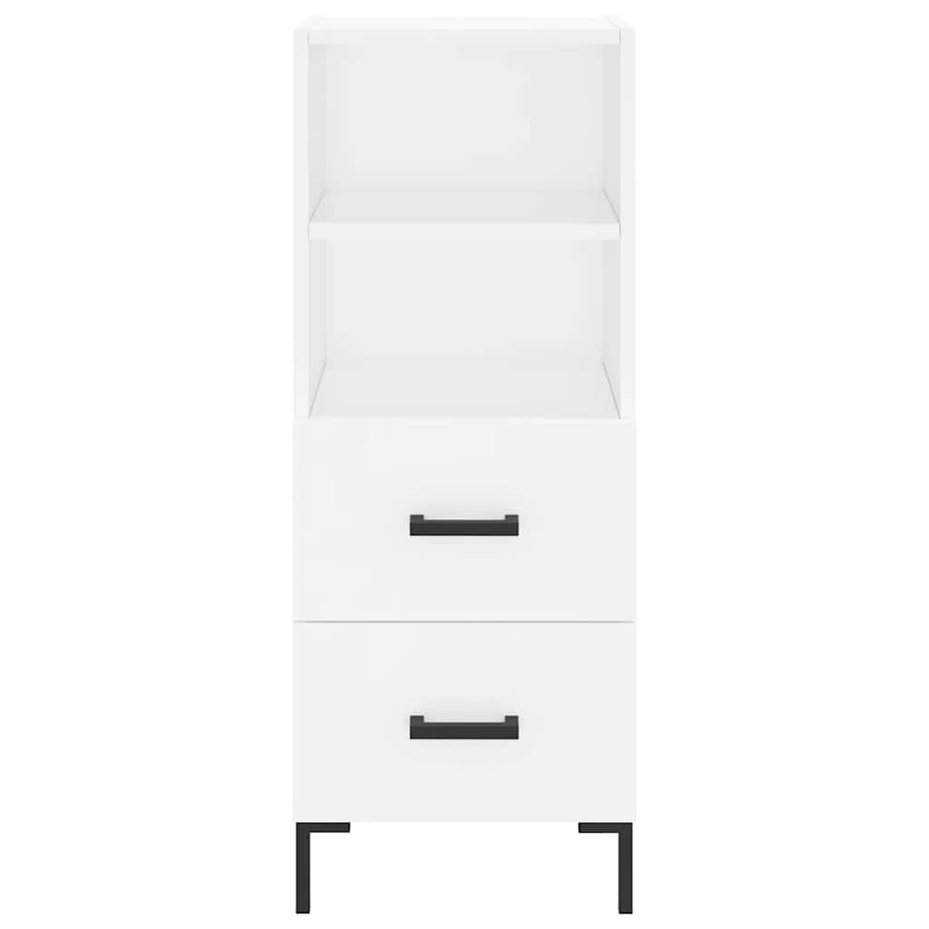 vidaXL Ντουλάπι Λευκό 34,5 x 34 x 180 εκ. από Επεξεργασμένο Ξύλο