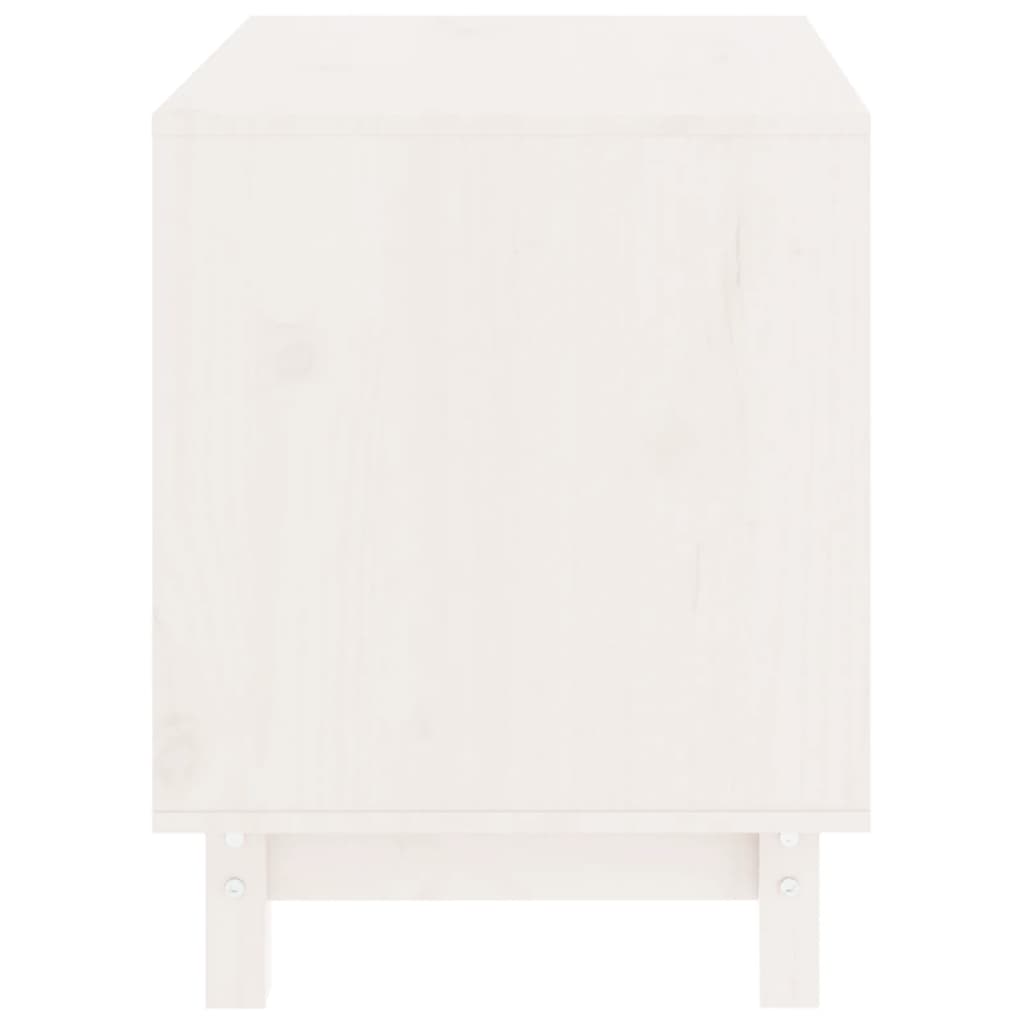 vidaXL Σπιτάκι Σκύλου Λευκό 60 x 45 x 57 εκ. από Μασίφ Ξύλο Πεύκου