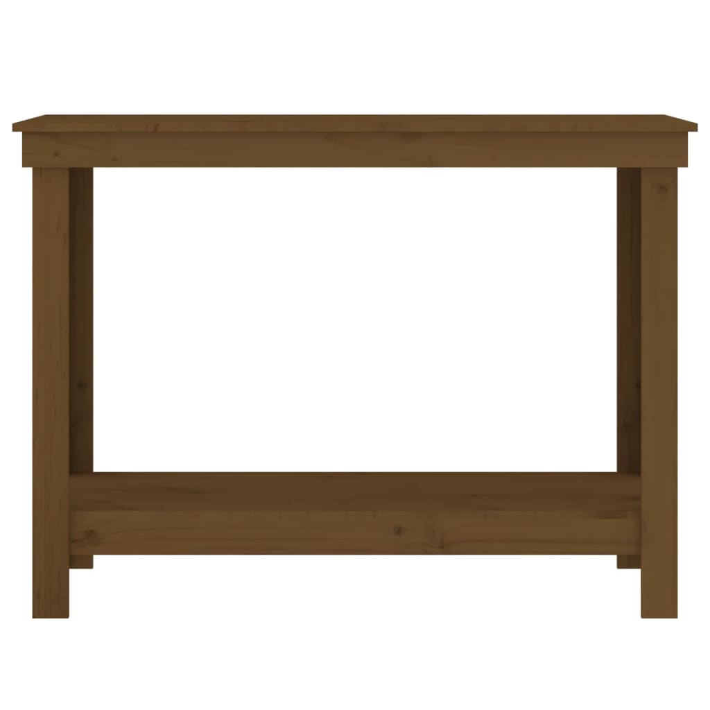 vidaXL Πάγκος Εργασίας Μελί Καφέ 110 x 50 x 80 εκ. Μασίφ Ξύλο Πεύκο