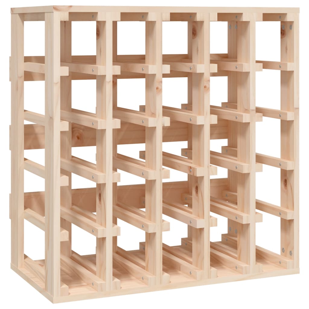 vidaXL Ραφιέρα Κρασιών 58,5 x 33 x 60,5 εκ. από Μασίφ Ξύλο Πεύκου