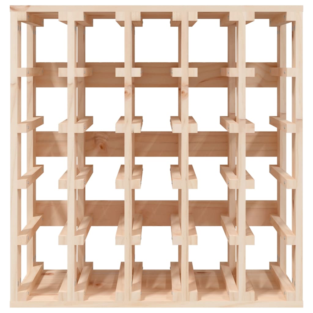 vidaXL Ραφιέρα Κρασιών 58,5 x 33 x 60,5 εκ. από Μασίφ Ξύλο Πεύκου