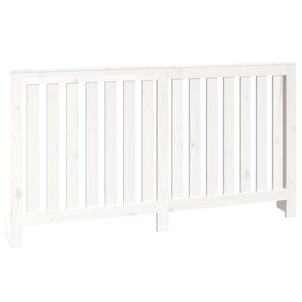 vidaXL Κάλυμμα Καλοριφέρ Λευκό 153 x19 x 84 εκ. από Μασίφ Ξύλο Πεύκου