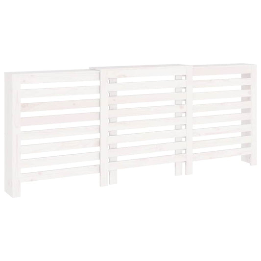 vidaXL Κάλυμμα Καλοριφέρ Λευκό 210x21x85 εκ. από Μασίφ Ξύλο Πεύκου