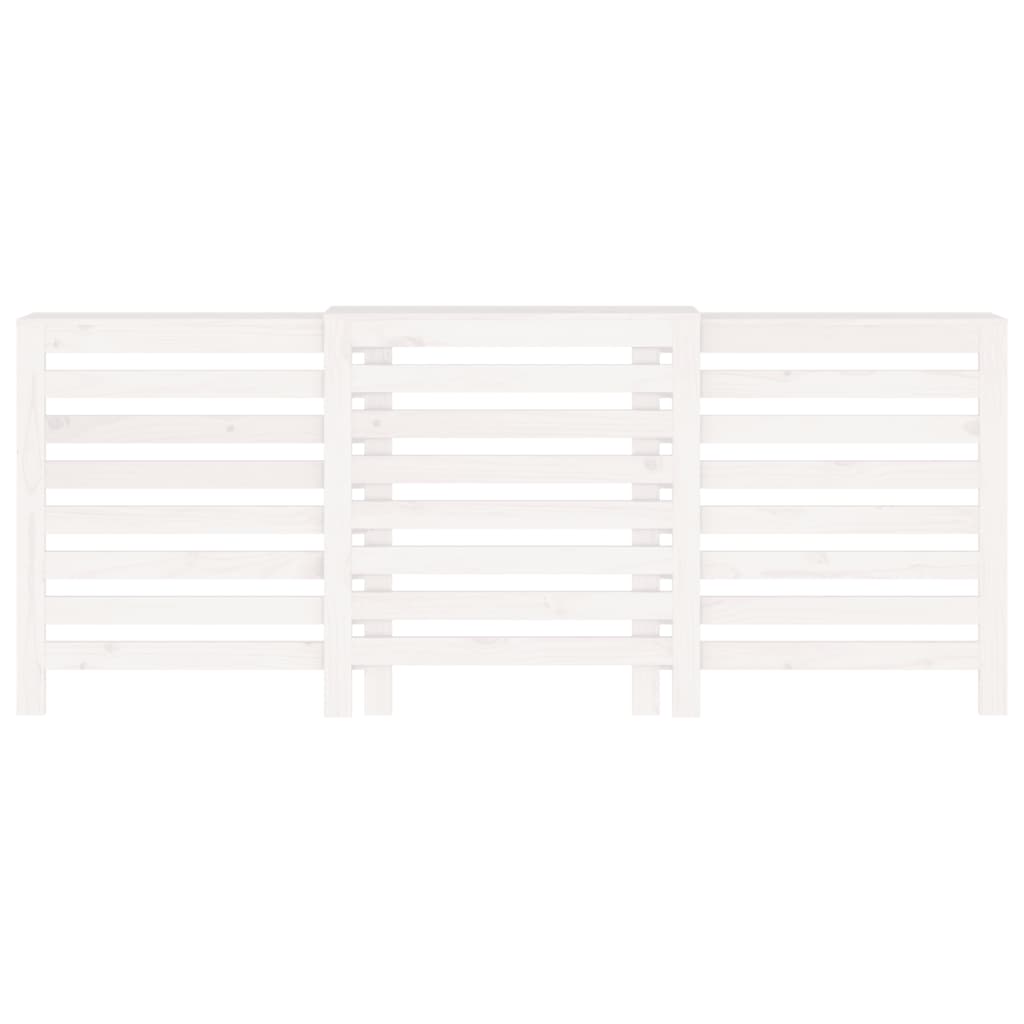 vidaXL Κάλυμμα Καλοριφέρ Λευκό 210x21x85 εκ. από Μασίφ Ξύλο Πεύκου