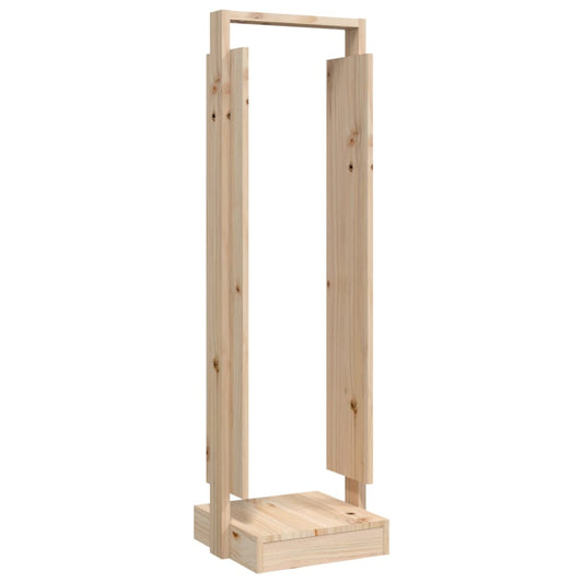 vidaXL Ξυλοθήκη 33,5x30x110 εκ. από Μασίφ Ξύλο Πεύκου