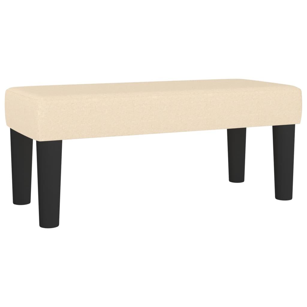 vidaXL Κρεβάτι Boxspring με Στρώμα Κρεμ 80 x 200 εκ. Υφασμάτινο