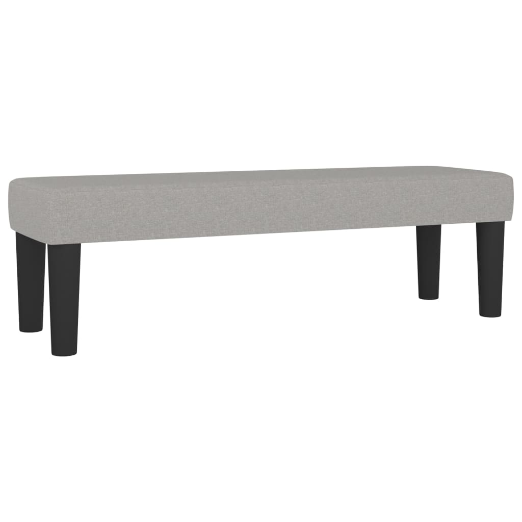 vidaXL Κρεβάτι Boxspring με Στρώμα Ανοιχτό Γκρι 180x200 εκ. Υφασμάτινο