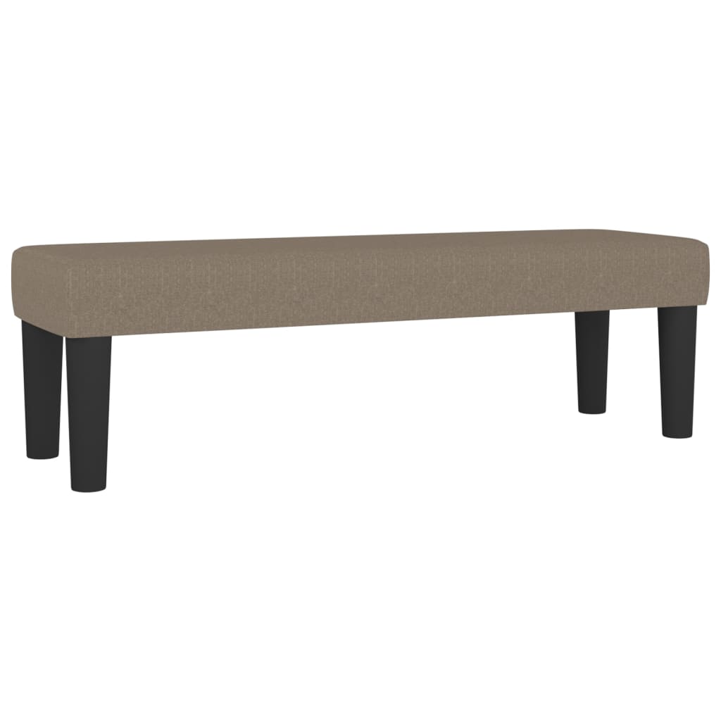 vidaXL Κρεβάτι Boxspring με Στρώμα Taupe 200x200 εκ. Υφασμάτινο