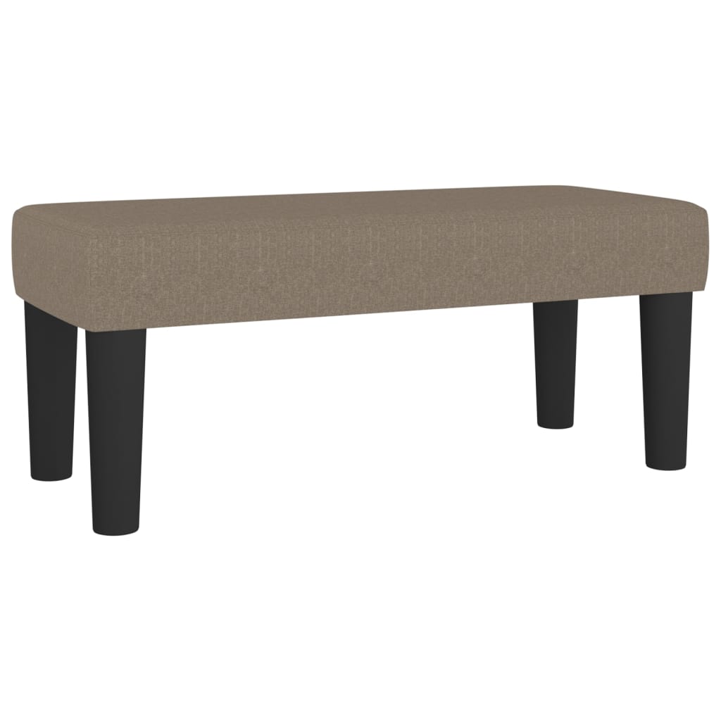 vidaXL Κρεβάτι Boxspring με Στρώμα Taupe 100 x 200 εκ. Υφασμάτινο
