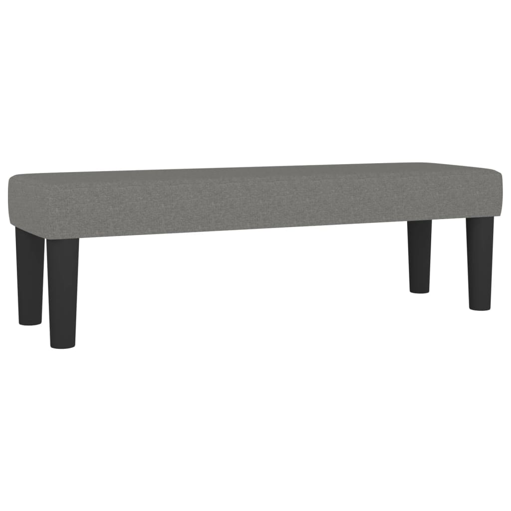 vidaXL Κρεβάτι Boxspring με Στρώμα Σκούρο Γκρι 160x200 εκ Υφασμάτινο
