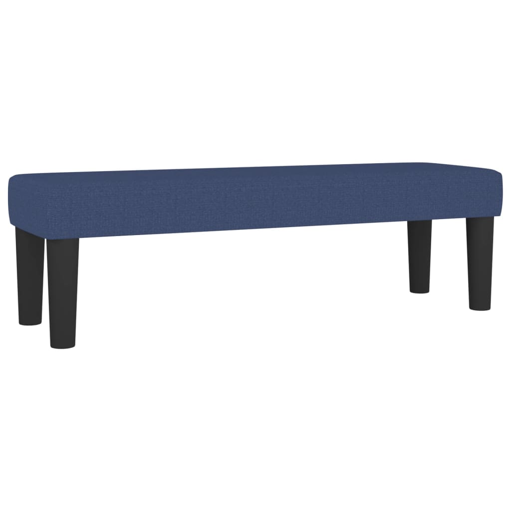vidaXL Κρεβάτι Boxspring με Στρώμα Μπλε 160x200 εκ. Υφασμάτινο