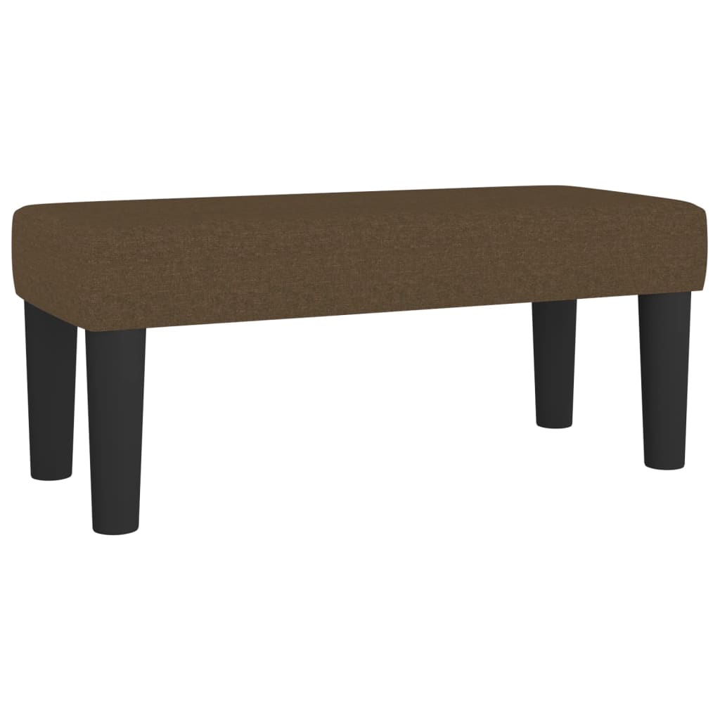 vidaXL Κρεβάτι Boxspring με Στρώμα Σκούρο Καφέ 80x200 εκ. Υφασμάτινο