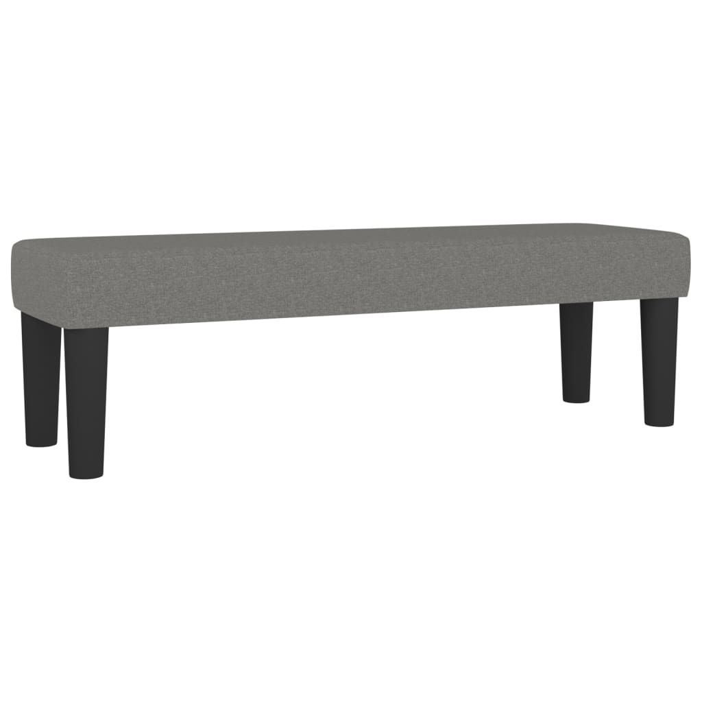 vidaXL Κρεβάτι Boxspring με Στρώμα Σκούρο Γκρι 140x200 εκ Υφασμάτινο