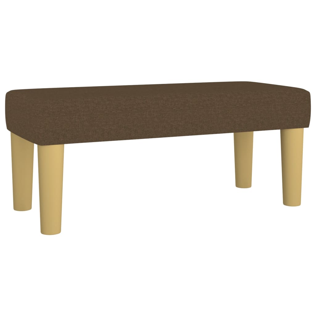 vidaXL Κρεβάτι Boxspring με Στρώμα Σκούρο Καφέ 120x200 εκ. Υφασμάτινο