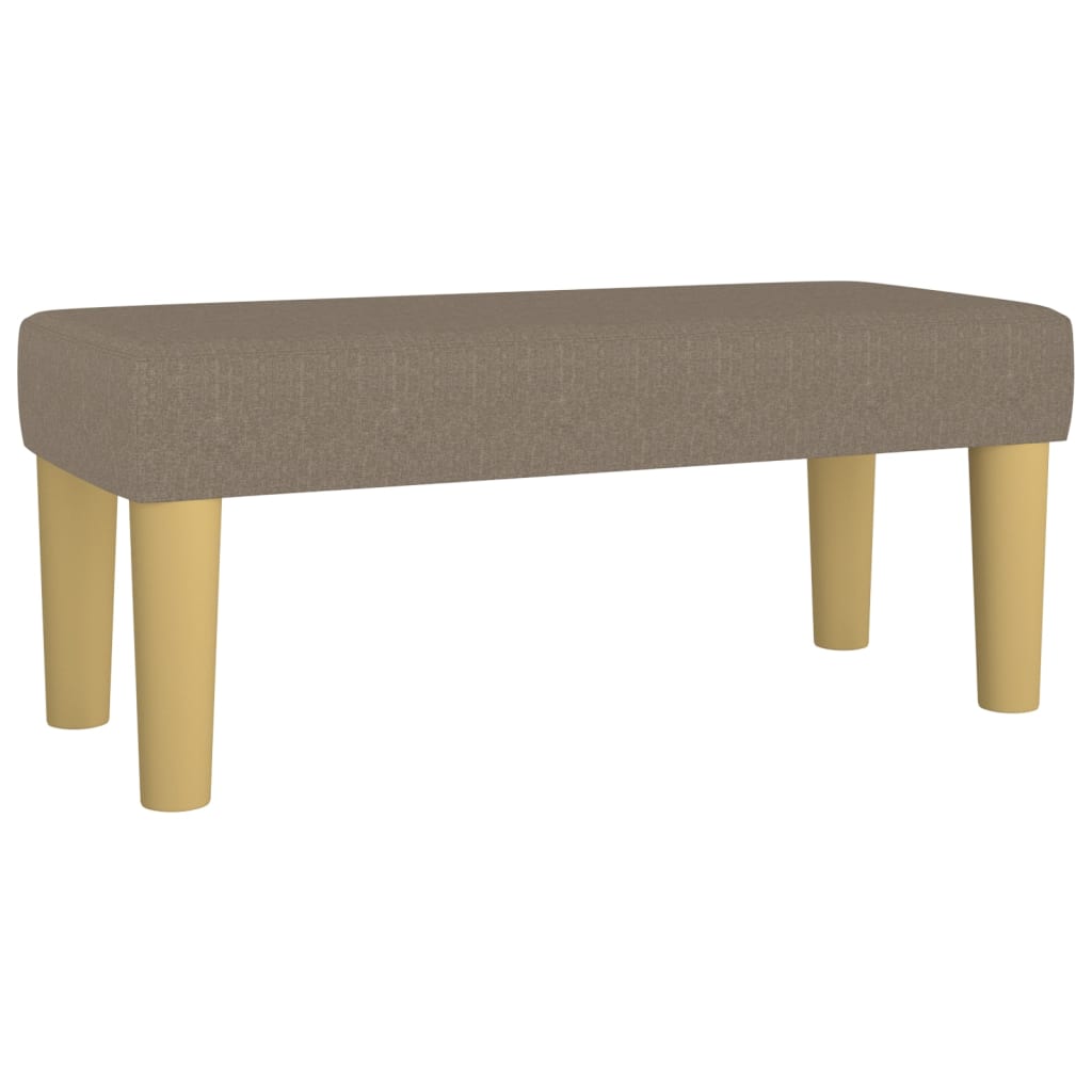 vidaXL Κρεβάτι Boxspring με Στρώμα Taupe 80x200 εκ. Υφασμάτινο