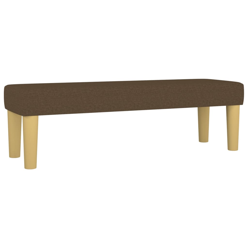 vidaXL Κρεβάτι Boxspring με Στρώμα Σκούρο Καφέ 160x200 εκ Υφασμάτινο