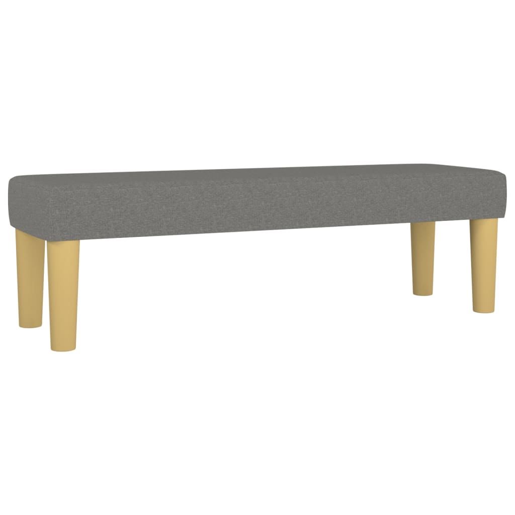 vidaXL Κρεβάτι Boxspring με Στρώμα Σκούρο Γκρι 140x200 εκ Υφασμάτινο