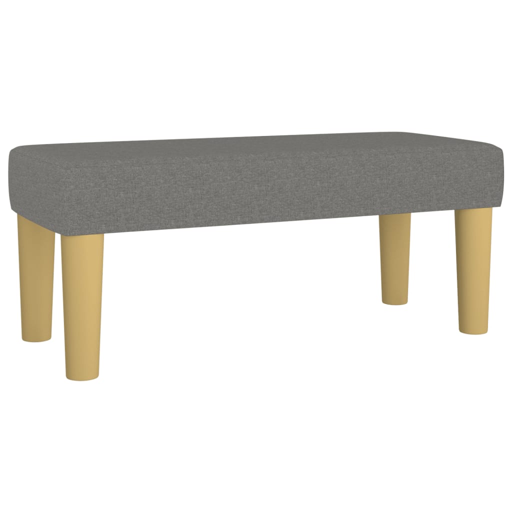 vidaXL Κρεβάτι Boxspring με Στρώμα Σκούρο Γκρι 90x190 εκ. Υφασμάτινο