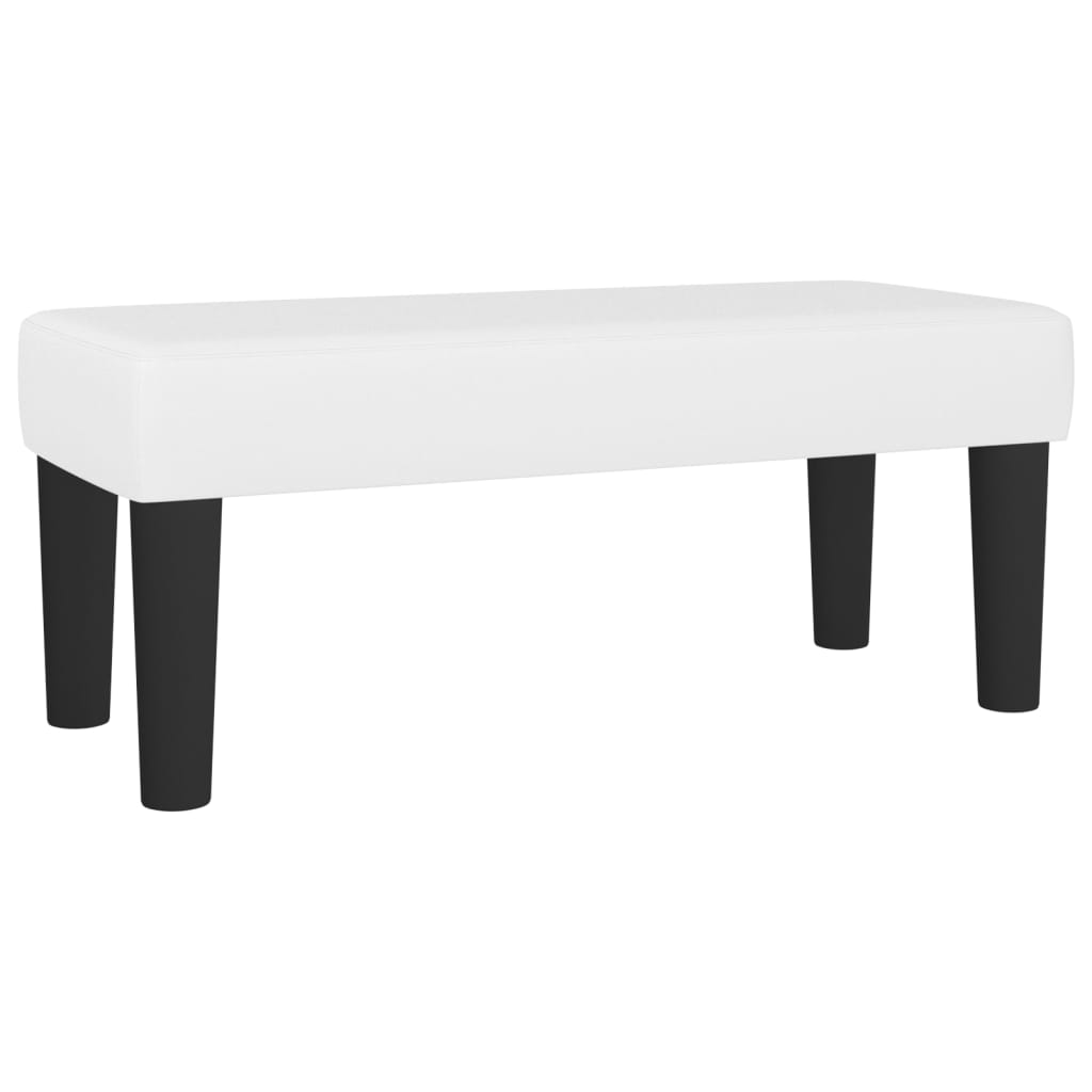 vidaXL Κρεβάτι Boxspring με Στρώμα Λευκό 120x200εκ.από Συνθετικό Δέρμα