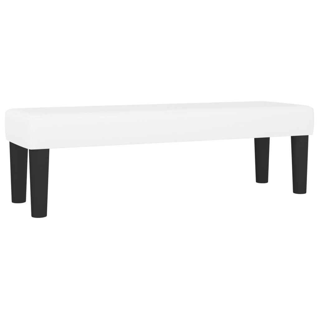 vidaXL Κρεβάτι Boxspring με Στρώμα Λευκό 180x200 εκ. Συνθετικό Δέρμα