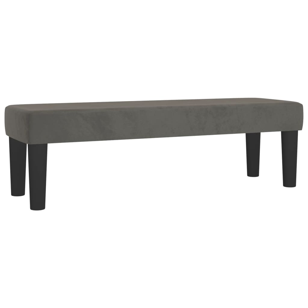 vidaXL Κρεβάτι Boxspring με Στρώμα Σκούρο Γκρι 180x200 εκ. Βελούδινο