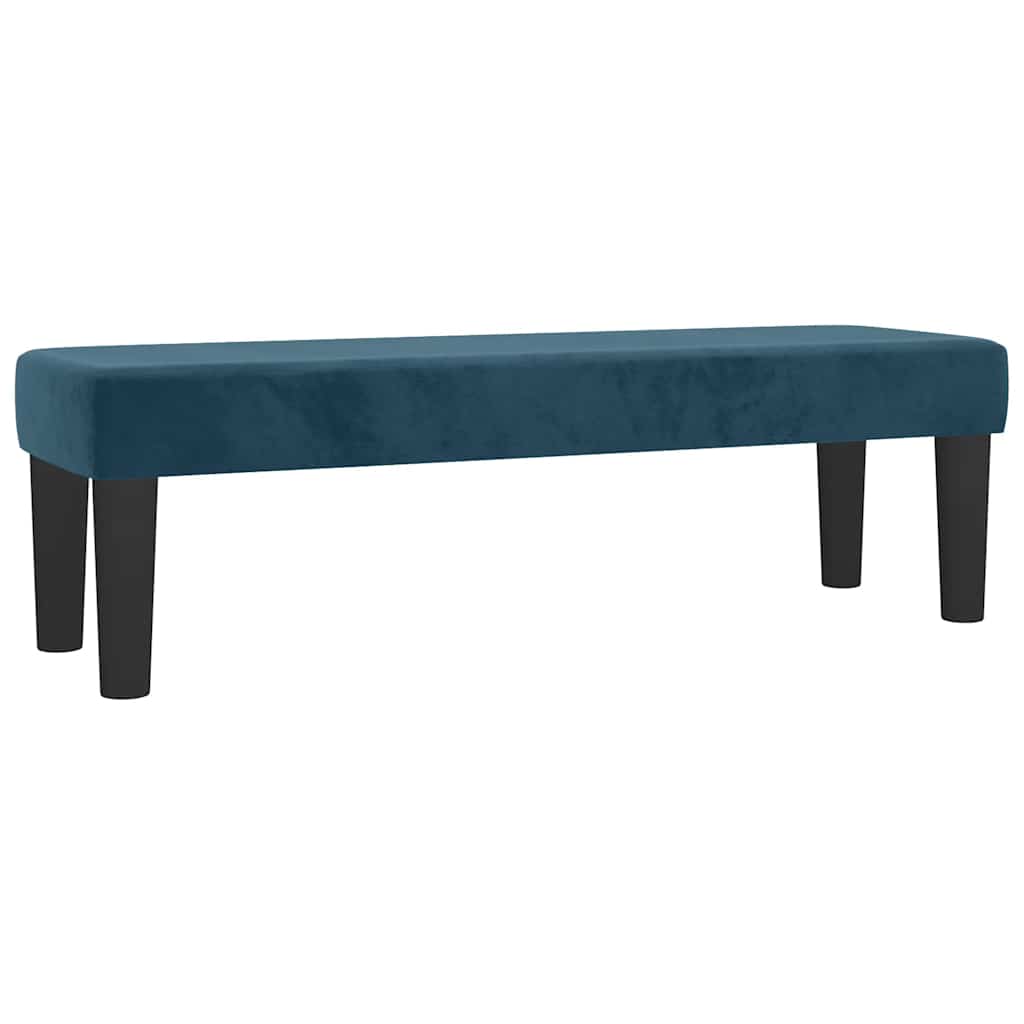 vidaXL Κρεβάτι Boxspring με Στρώμα Σκούρο Μπλε 160x200 εκ. Βελούδινο