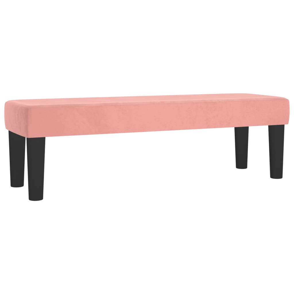 vidaXL Κρεβάτι Boxspring με Στρώμα Ροζ 160x200 εκ. Βελούδινο