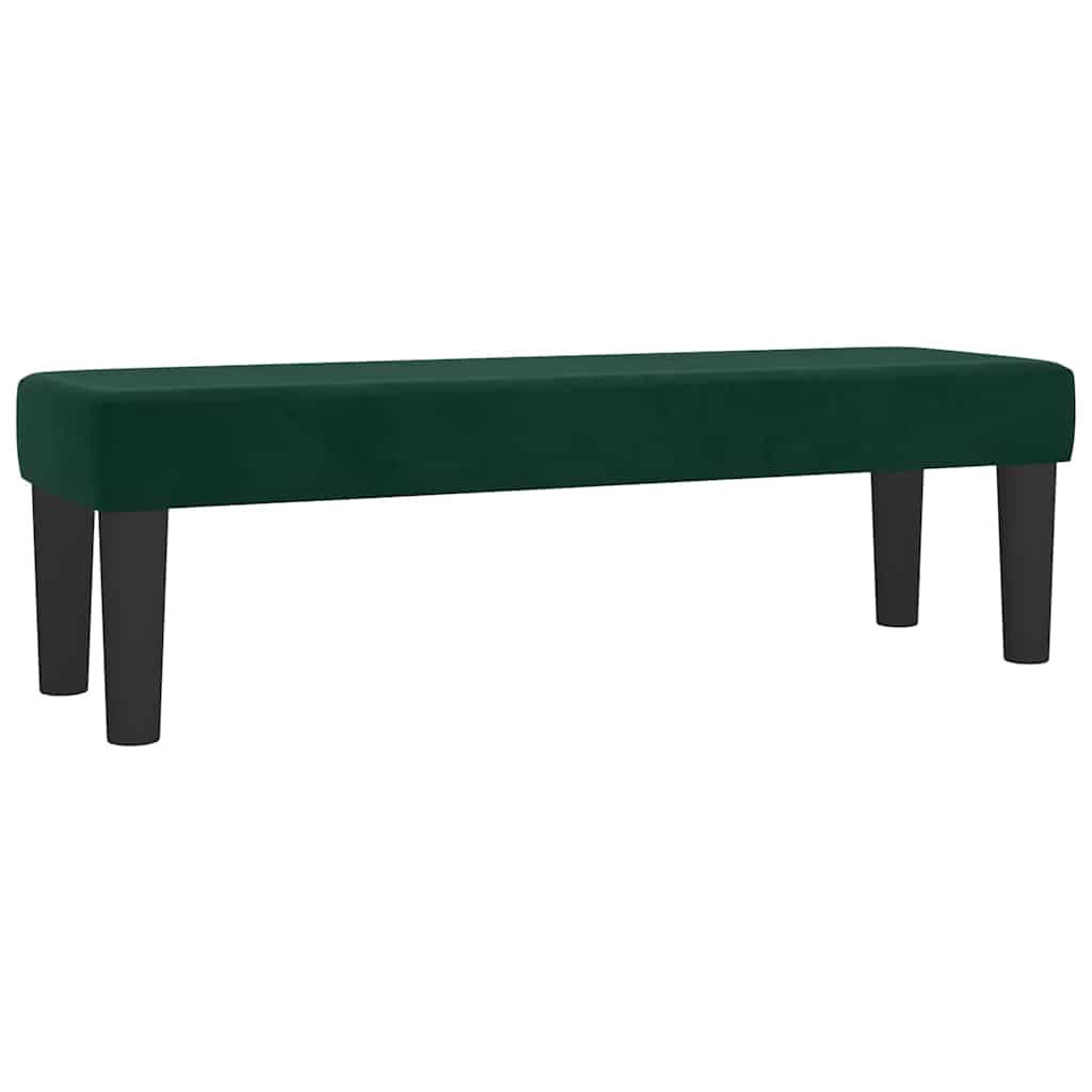 vidaXL Κρεβάτι Boxspring με Στρώμα Σκούρο Πράσινο 180x200εκ. Βελούδινο
