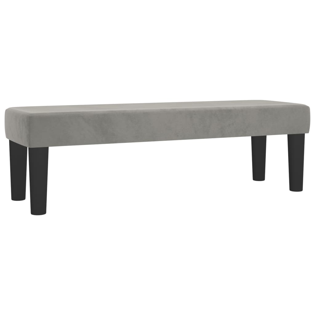 vidaXL Κρεβάτι Boxspring με Στρώμα Ανοιχτό Γκρι 140x200 εκ. Βελούδινο