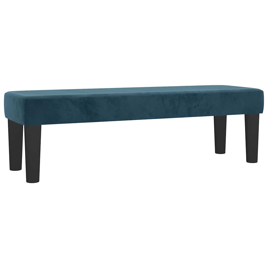 vidaXL Κρεβάτι Boxspring με Στρώμα Σκούρο Μπλε 160x200 εκ. Βελούδινο