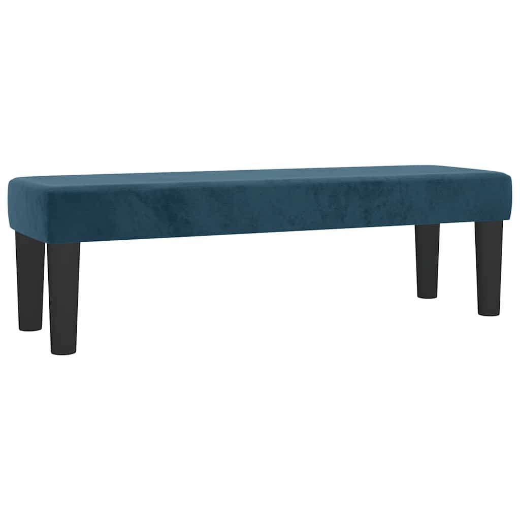 vidaXL Κρεβάτι Boxspring με Στρώμα Σκούρο Μπλε 180x200 εκ. Βελούδινο