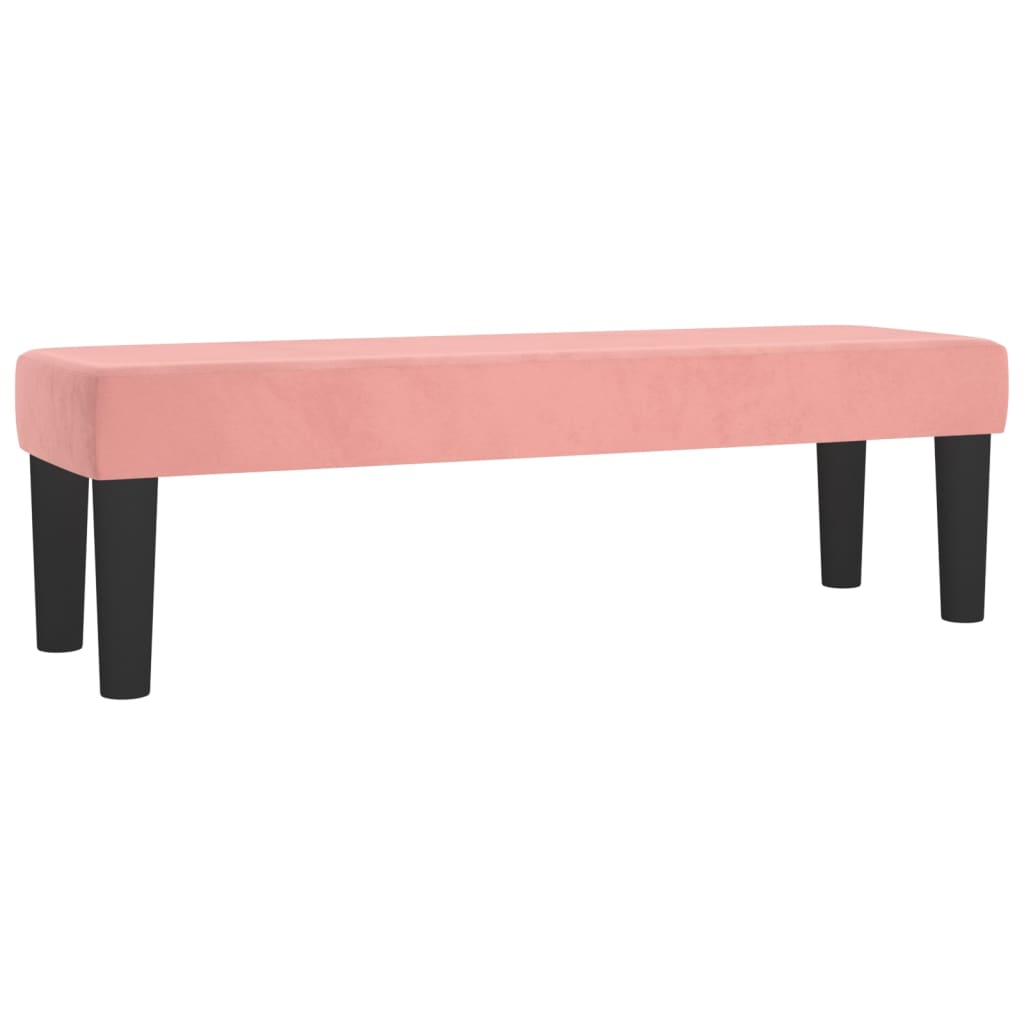 vidaXL Κρεβάτι Boxspring με Στρώμα Ροζ 160x200 εκ. Βελούδινο