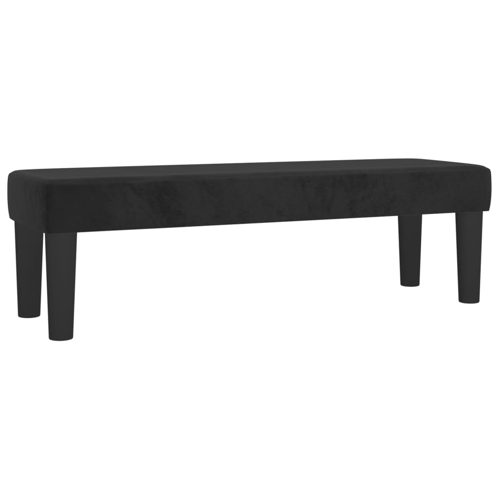 vidaXL Κρεβάτι Boxspring με Στρώμα Μαύρο 180x200 εκ. Βελούδινο